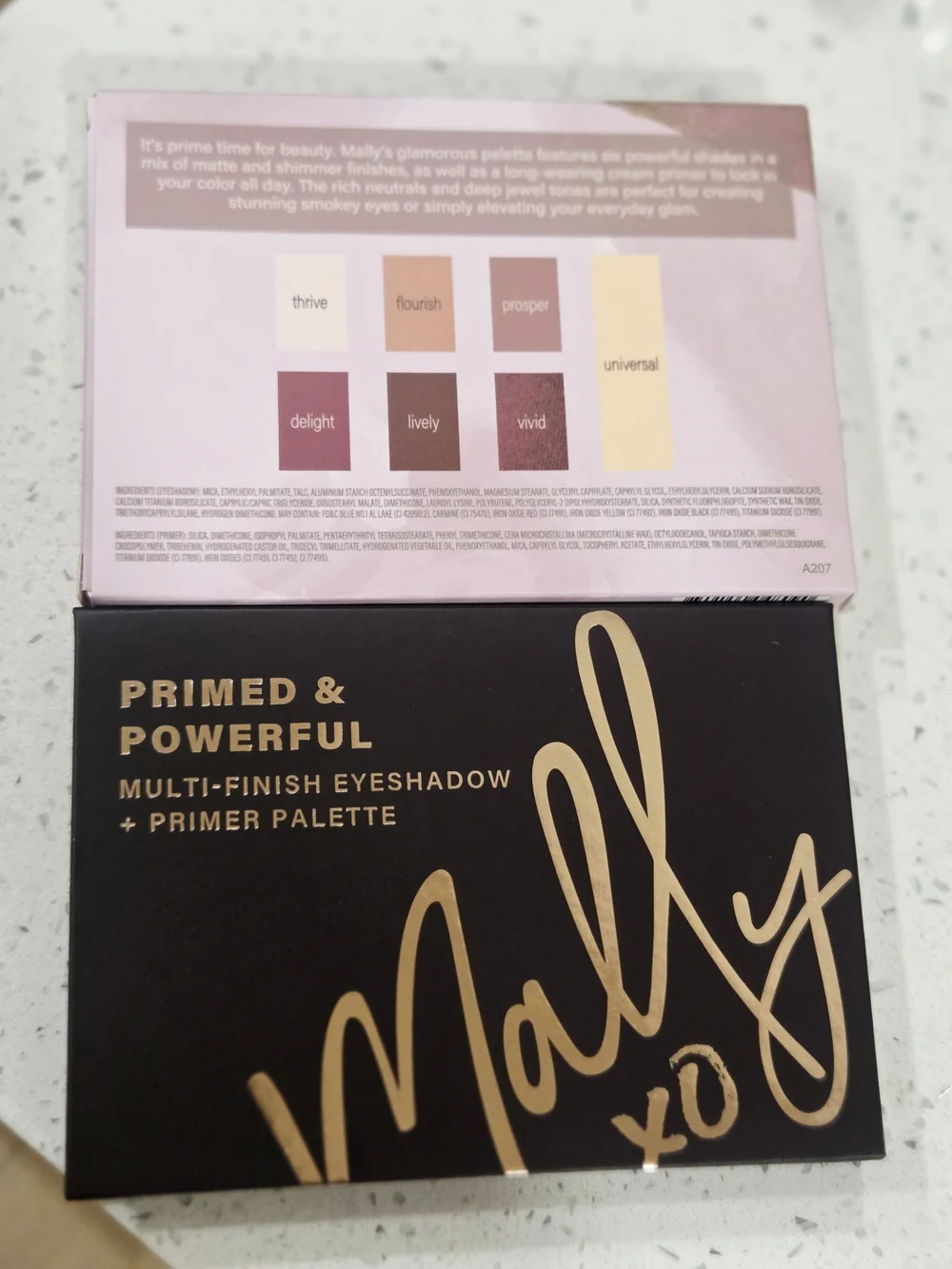Mally Beauty XO Matte & Shimmer Eye Palette — Neutral Pink-Brown Shades